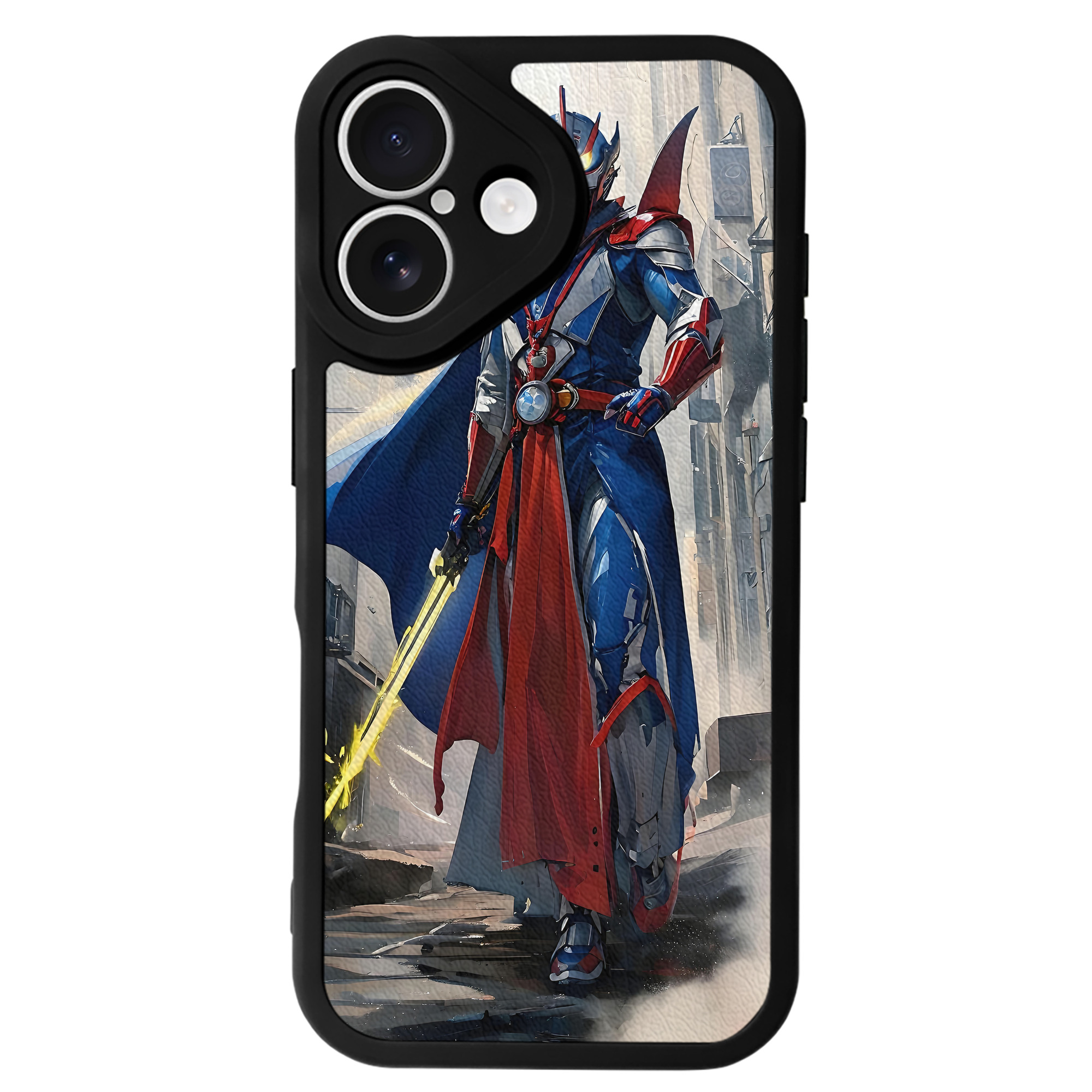 （画像用） ウルトラマン Ultraman 【iPhone 16シリーズ対応】シリコンスマホケース（レザー調） 材質：シリコン